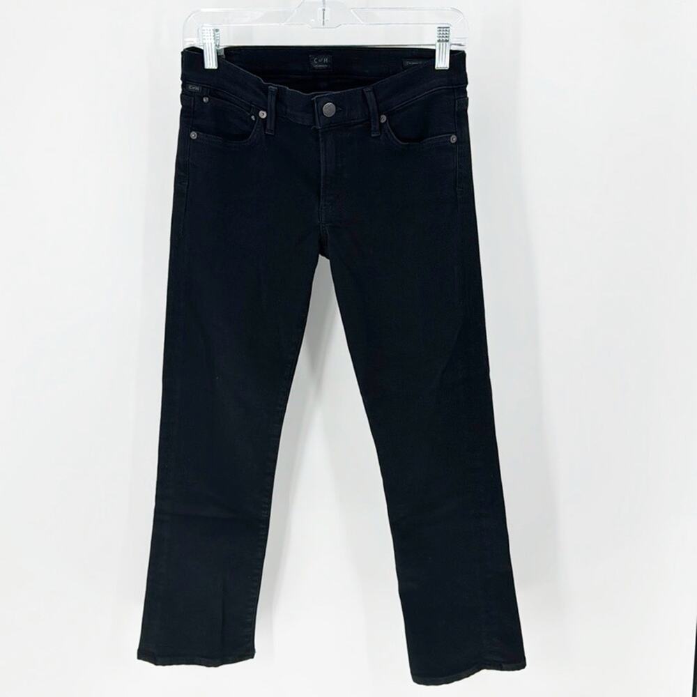 Citizens of Humanity Emannuelle Low Rise slim Boot Jeans black cropped size 27